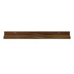 Tablette murale pour cadre photo GoodHome Rigga effet noyer L. 60 cm