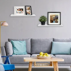 Tablette murale pour cadre photo GoodHome Rigga blanc L. 60 cm