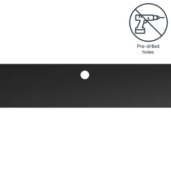 Tablette murale pour cadre photo GoodHome Rigga noir L. 60 cm