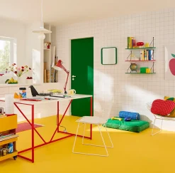 Tablette murale réversible Sodeco rouge l.20 x L.60 cm