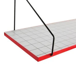 Tablette murale réversible Sodeco rouge l.20 x L.60 cm