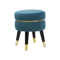 Tabouret bas en tissu Paris 35x40.5 cm