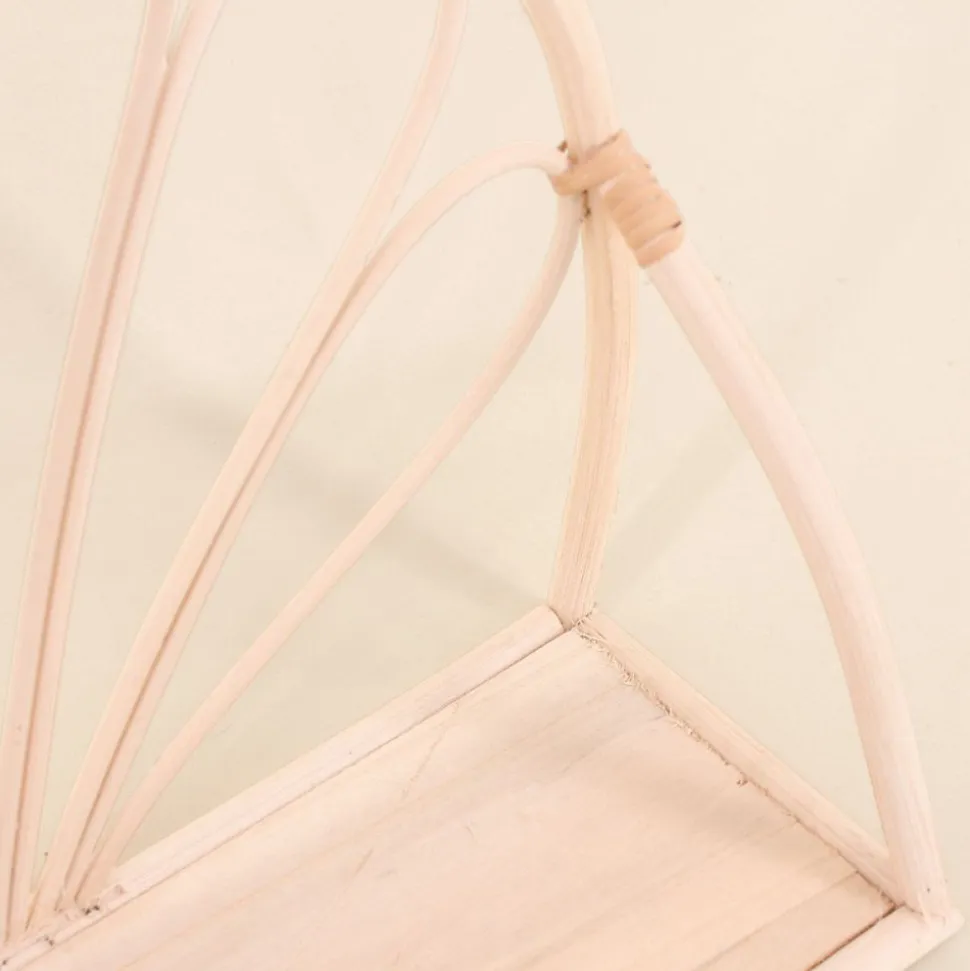 Étagère en forme d'arche en rotin 12x35x26cm