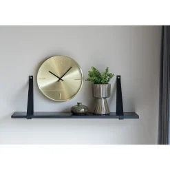 Étagère Marea, Noir, Bois, 20x80x2 cm, Seven Design