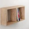 Étagère murale 2 cubes Yasmine chêne sonoma
