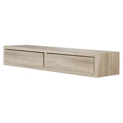Étagère murale avec tiroir, table de chevet suspendue, chêne Sagerau, 88,2x13,4x23,7 cm - Domino Maxi