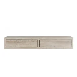 Étagère murale avec tiroir, table de chevet suspendue, chêne Sagerau, 88,2x13,4x23,7 cm - Domino Maxi