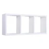 Étagère murale, bibliothèque flottante, étagère murale, blanche, 70 x 30 x 15,5 cm - Tristano