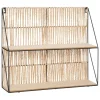 Étagère murale Cosy - corde et métal - 48x40 cm - Atmosphera