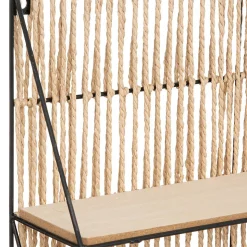 Étagère murale Cosy - corde et métal - 48x40 cm - Atmosphera