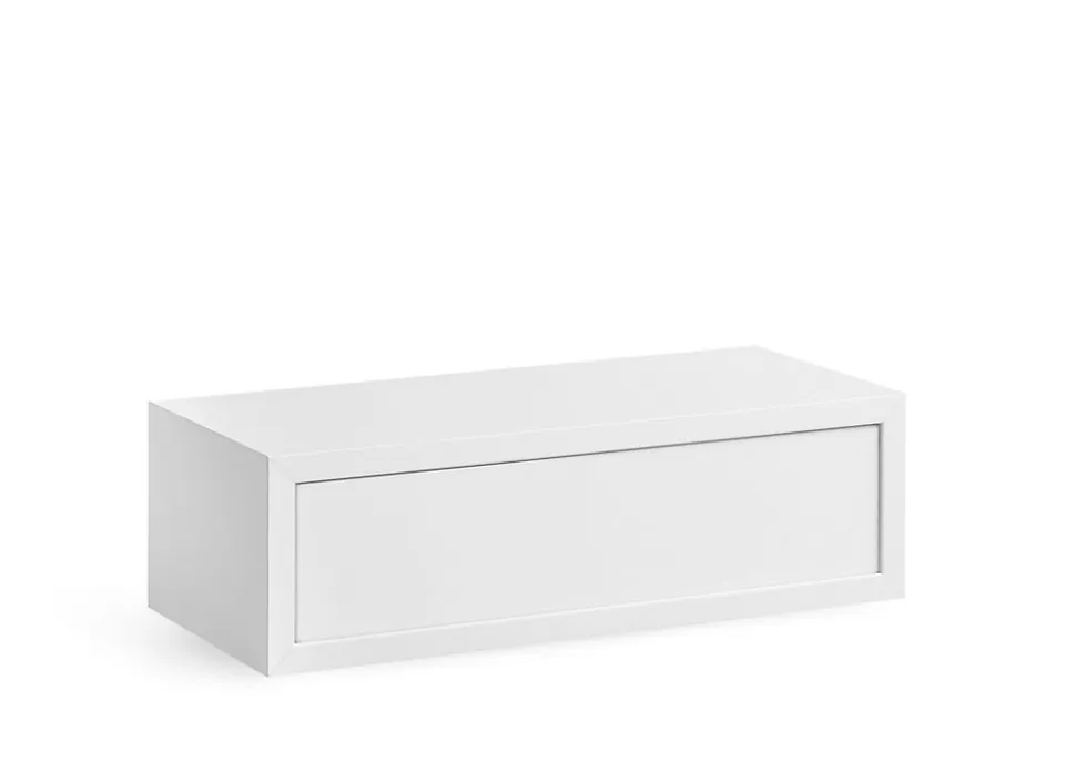 Étagère murale cube blanc Hendrix L.45 x P.19,5 x H.13,5 cm Format