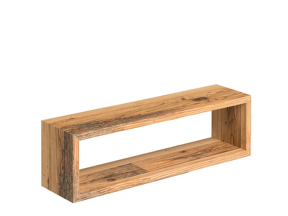 Étagère murale cube chêne alpin Chany L.59 x P.14,5 x H.17 cm Format