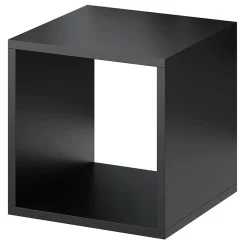 Étagère murale cube GoodHome Rigga noir L. 30 cm
