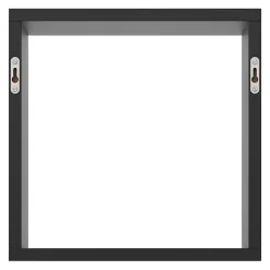 Étagère murale cube GoodHome Rigga noir L. 30 cm