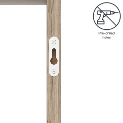 Étagère murale cube GoodHome Rigga effet chêne L. 30 cm