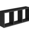 Étagère murale cube noir Triade L.70 x P.15 x H.30 cm Format