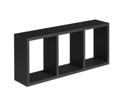 Étagère murale cube noir Triade L.70 x P.15 x H.30 cm Format
