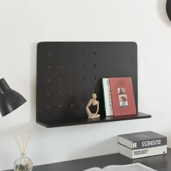 Étagère murale Doenna 60 x 15 x 40 cm noir en.casa