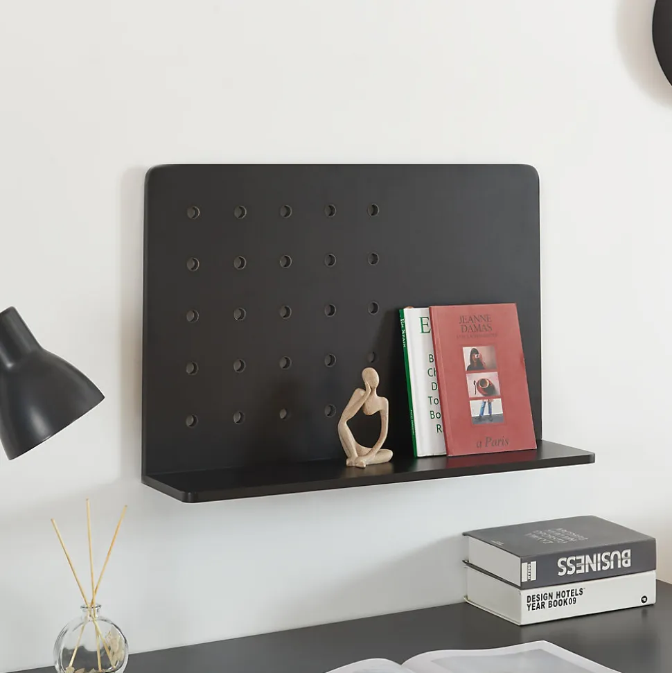 Étagère murale Doenna 60 x 15 x 40 cm noir en.casa