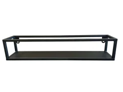 Étagère murale en métal noir L.50 x H.20 cm Ariane