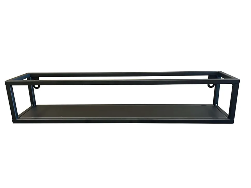 Étagère murale en métal noir L.50 x H.20 cm Ariane