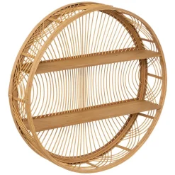 Étagère murale Ina - bambou - D70 cm - Atmosphera