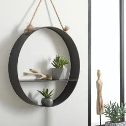 Étagère murale Modern noire - métal - Atmosphera