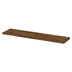 Étagère murale modulable 7 tablettes et 6 échelles effet noyer GoodHome Rigga H. 129 x L. 140 x P. 19 cm