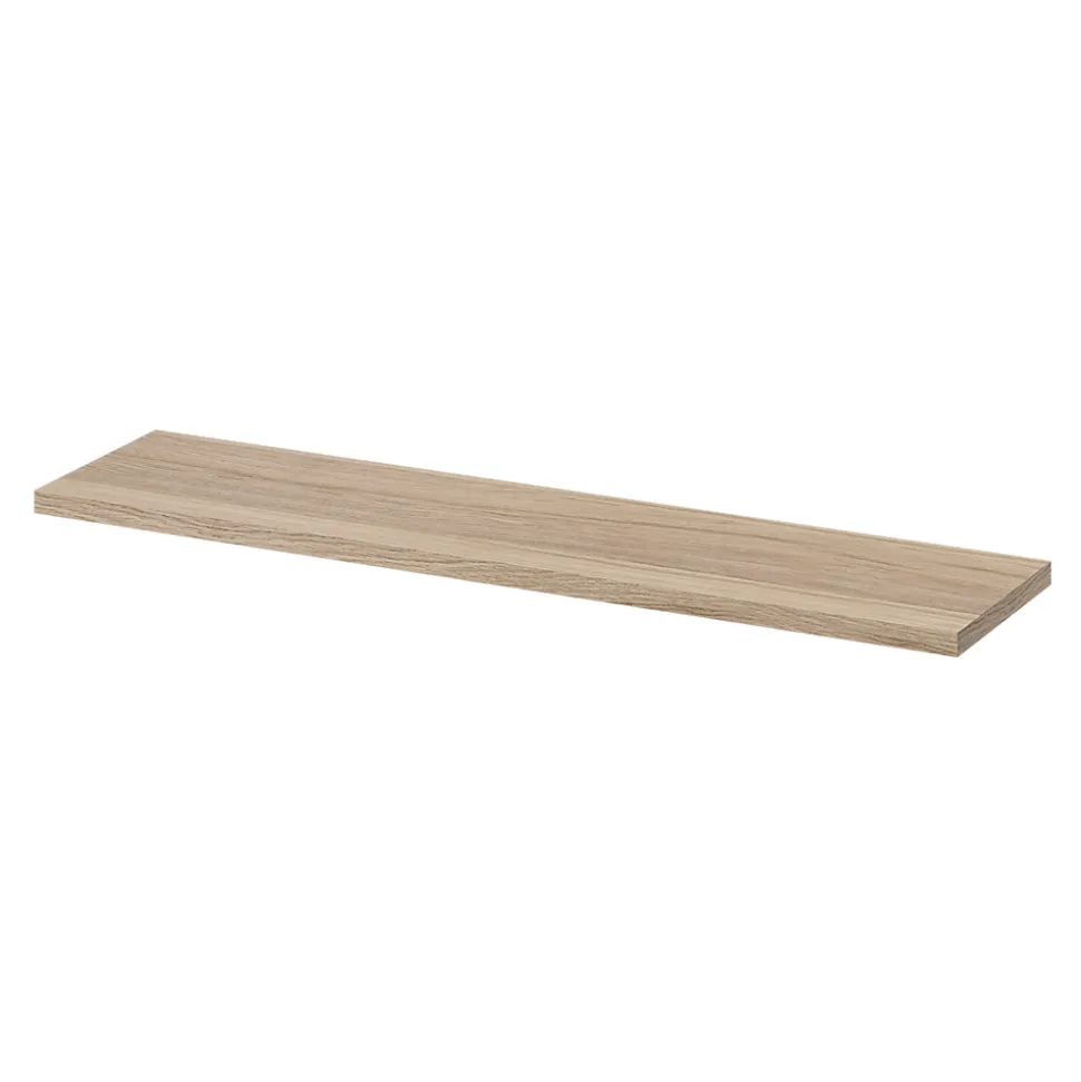 Étagère murale modulable 10 tablettes et 6 échelles effet chêne GoodHome Rigga H. 129 x L. 150 x P. 19 cm