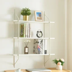 Étagère murale Oestfold 100 x 80 x 21 cm blanc en.casa