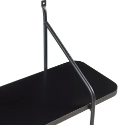 Étagère murale Oestfold 100 x 80 x 21 cm noir en.casa
