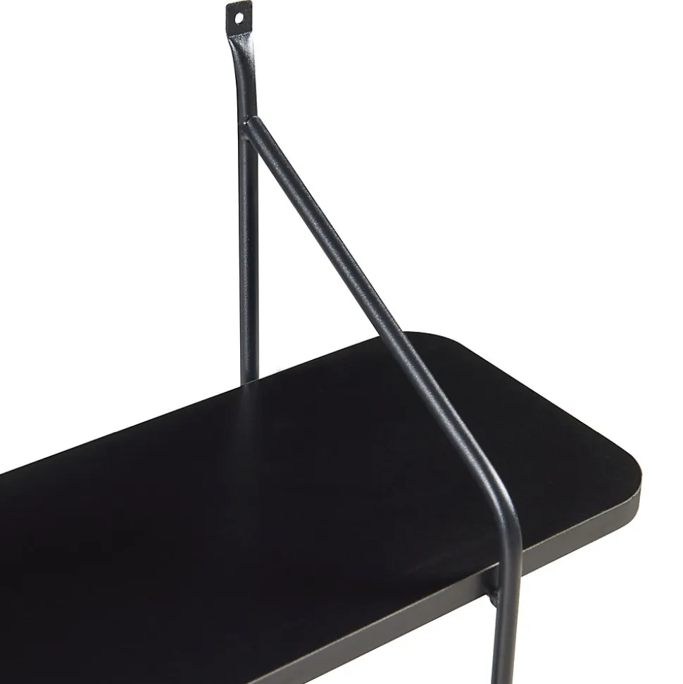 Étagère murale Oestfold 100 x 80 x 21 cm noir en.casa