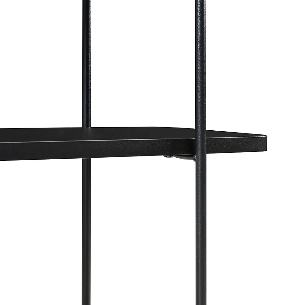 Étagère murale Oestfold 100 x 80 x 21 cm noir en.casa