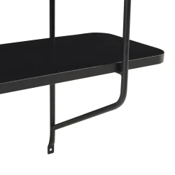 Étagère murale Oestfold 100 x 80 x 21 cm noir en.casa