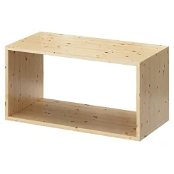Étagère murale rectangulaire en pin massif GoodHome Rigga L. 60 cm