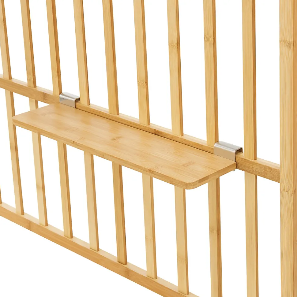 Étagère murale Roest bambou 120 x 80 x 13 cm naturel en.casa