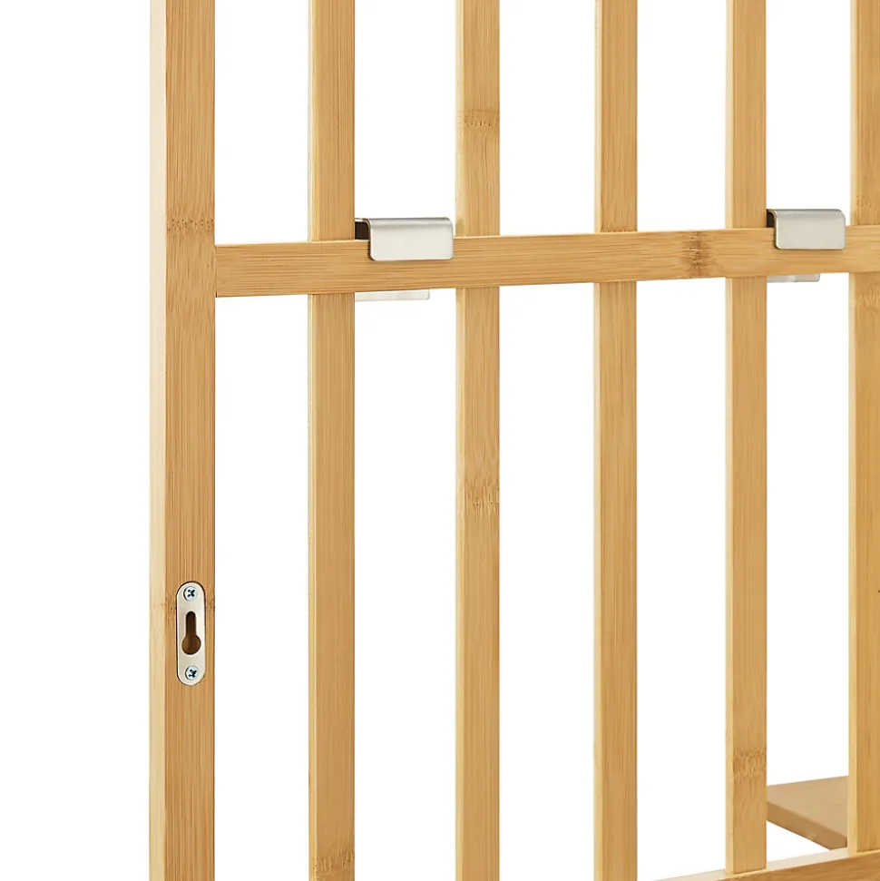 Étagère murale Roest bambou 120 x 80 x 13 cm naturel en.casa