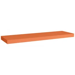 Étagère murale, étagère alvéolée, étagère en bois, étagère murale, orange, 80x25x5 cm - Minerva