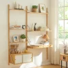 Étagère murale Tingvoll bambou 176 x 147 x 34 cm naturel en.casa