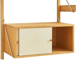 Étagère murale Tingvoll bambou 176 x 147 x 34 cm naturel en.casa