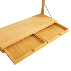 Étagère murale Tingvoll bambou 176 x 147 x 34 cm naturel en.casa