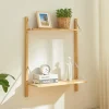 Étagère murale Tingvoll bambou 85 x 65 x 25 cm naturel en.casa