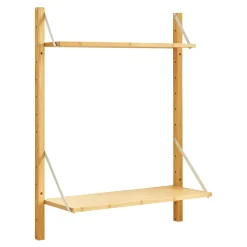 Étagère murale Tingvoll bambou 85 x 65 x 25 cm naturel en.casa