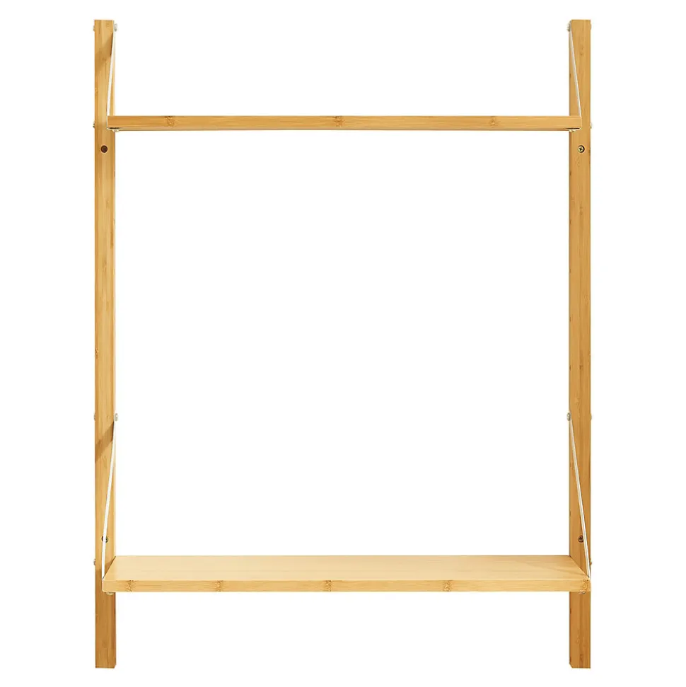 Étagère murale Tingvoll bambou 85 x 65 x 25 cm naturel en.casa
