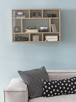 Étagère Murale 75x51x16 cm Étagère Suspendue Flottante Design Moderne FineBuy
