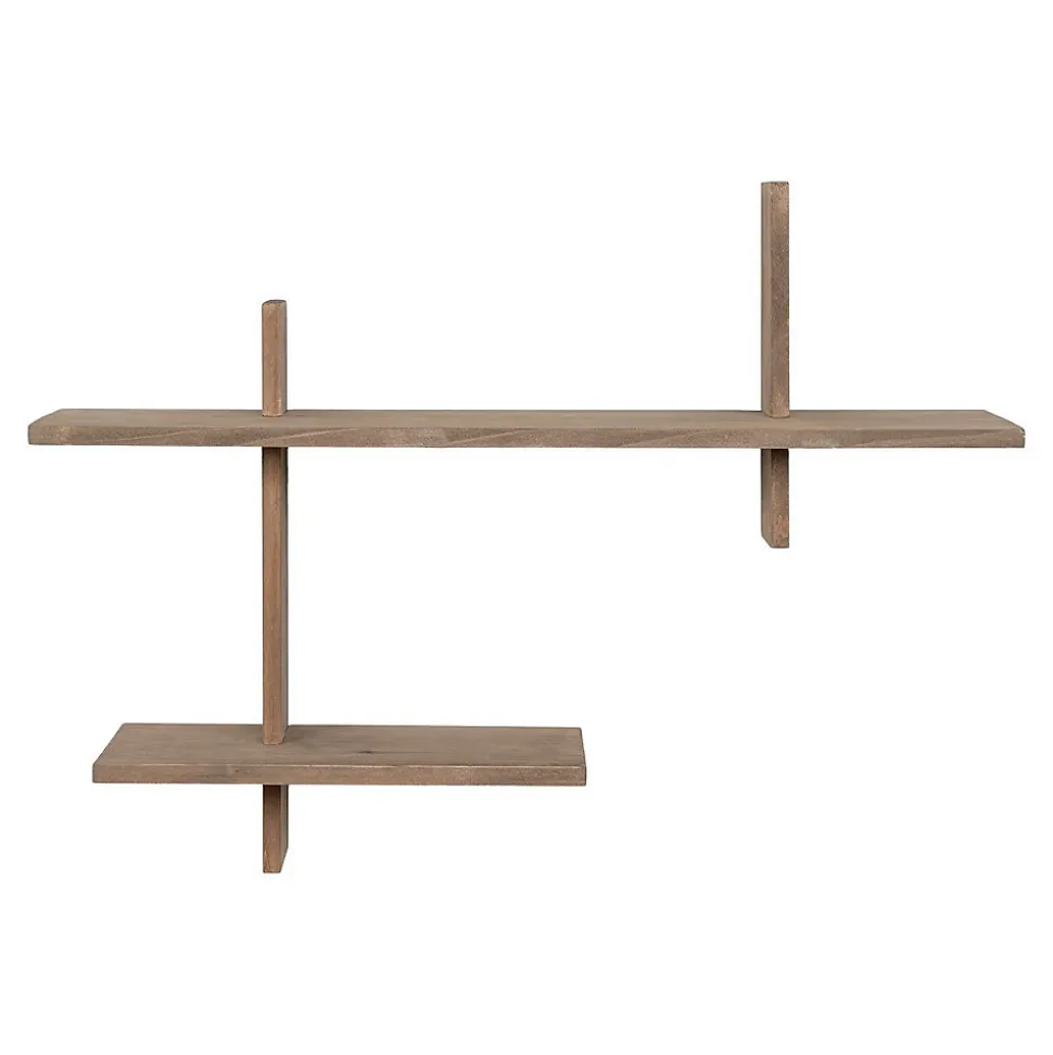 Étagère Ovada, Marron, Bois, 15x60x44 cm, Seven Design
