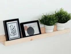 Étagères pour cadres en bois de pin 80cm