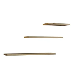 Étagères suspendues, chêne Artisan, 60 / 45 / 30 x 1,8 x 15 cm