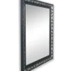 Tanja - Miroir avec cadre - Noir/Argenté - 50x150cm