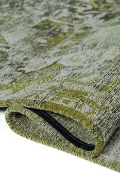 Tapis - Collection Heris Beneffito - Olive - Tapis à Motifs, Finition Artisanale, Tissage en Belgique - Tapis d'intérieur moderne